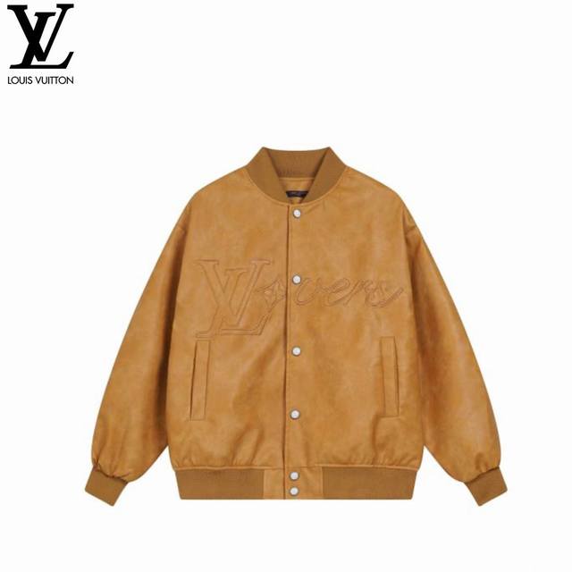 Louis Vuitton 路易威登 25Fw 小羊皮棒球衣外套 重工五金配件一比一打造 Size:M L Xl Xxl