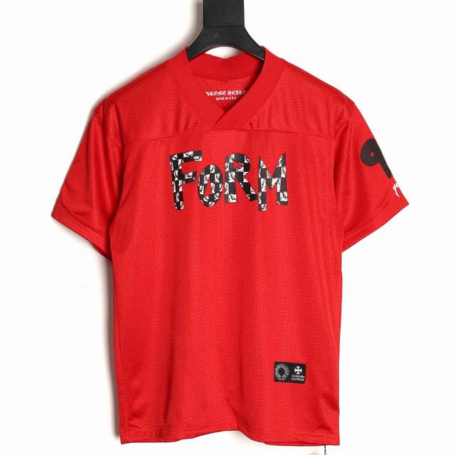 Chrome Hearts 克罗心 25Ss 梵文网眼冰球服短袖T恤 采用直喷进口机器印花 五金辅料均开磨定制 正确配置 黑色2025克罗心正品包装 面料采用2