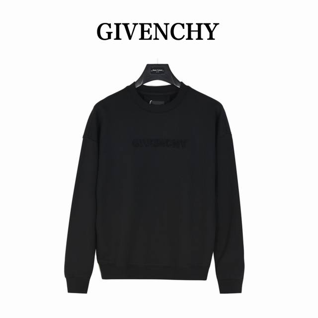 Givenchy 纪梵希24Fw 暗纹Logo及后背4G毛巾绣卫衣 面料采用420克重双股大毛圈面料，定制32支螺纹，成衣两遍水洗处理， 面料舒适亲肤无异感，定