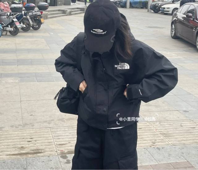 掌柜推荐 The North Face 北面Tnf 经典1990冲锋衣短款 黑色色上身图一览