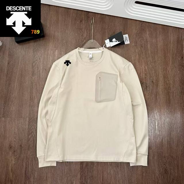 Descente迪桑特Dualis系列都市通勤男士Dod版型长袖T恤 新款上新迪桑特25春款在售1500 高弹舒棉 贴身柔软 针织柔软蓬松 适合亲肤 能够抵御外