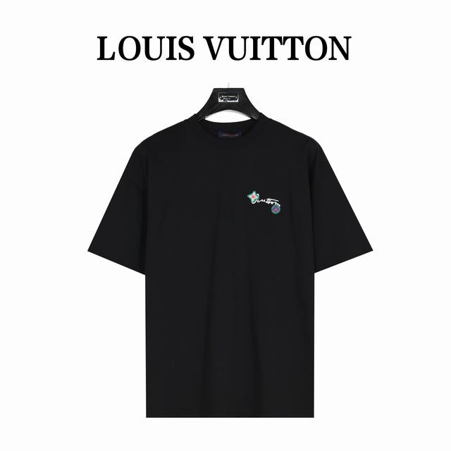 Louis Vuitton 路易威登 25Ss 花卉字母刺绣短袖T恤 面料采用 克纯棉双纱纯棉进口原版面料+260克配套螺纹, 其基础款单品属于驴家的经典王牌之