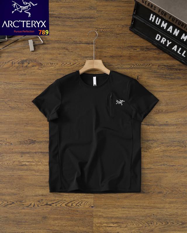 Arc'teryx始祖鸟 Kadem polo 透气 男子 速干冰丝短袖 男子冰丝薄款无缝压痕口袋凉感透气速干运动短袖T恤！休闲商务与户外兼具！ 速干口袋休闲运