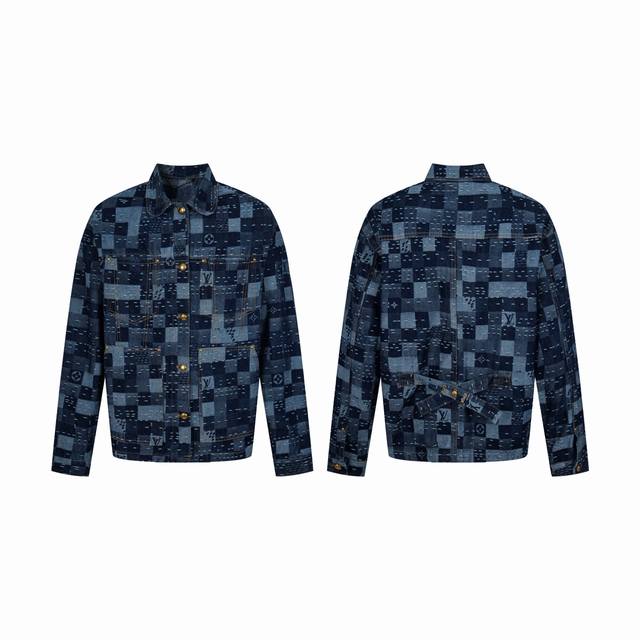 顶级版本 原单开模 Lv路易 25Ss新款牛仔束腰夹克出自pharrellwilliams 与 Nigo 联袂创作的 2025 秋冬系列 以拼接效果 Damie