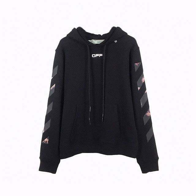 高版本Off-White C O Virgil Abloh 卡拉瓦乔圣母油画印花连帽卫衣，男女同款，经久不息的爆款。采用 G高克重纯棉毛圈面料，德国进口机器高清