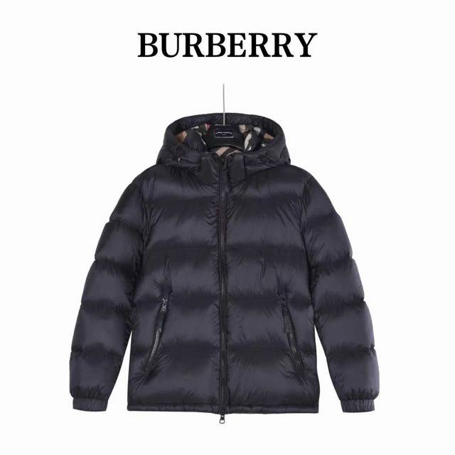 Burberry 巴宝莉 25Fw新款帽子格纹连帽羽绒服 采用新国标90白鸭绒填充，顶级版本，区分市面通货，帽子可拆卸，领口防风设计更加保暖。男女同款全新美学灵