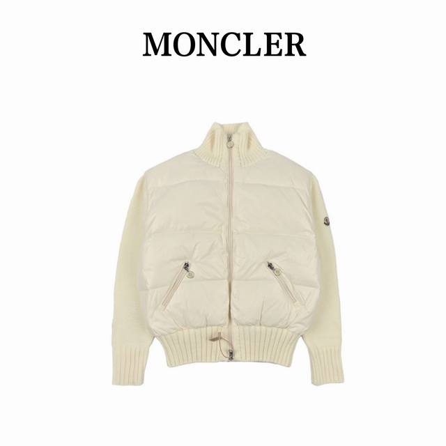 Moncler 蒙口 23Fw秋冬新款羽绒拼接夹克 经典立领两侧大口袋设计后背刺绣Logo标志，羽绒填充实穿性同时增加了拼接流行元素~短款版型 纯色系列高级感十