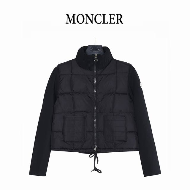 女款 Moncler 蒙口 25Fw Cardigan 针织长袖拼接口袋羽绒服 采用新国标90白鸭绒 秋冬新品内搭神器 在国内羽绒黑色都是走基础风格 可以单穿还