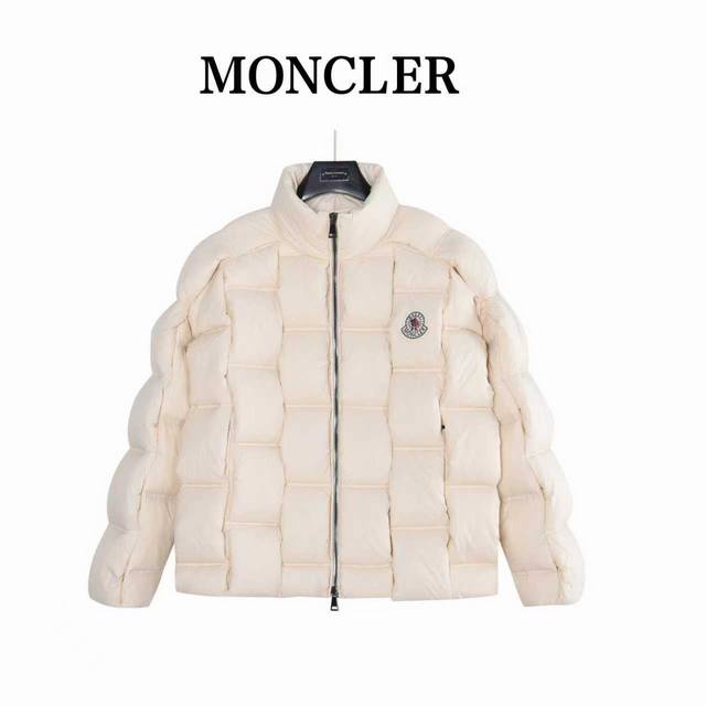 Moncler 蒙口 25Fw编织外套羽绒服 Moncler X Christopher Raxxy 明星同款 男女款3D绗缝拉链羽服 采用新国标90白鸭绒填充