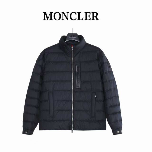 Moncler 蒙口 25Fw新款黑标皮拉链立领羽绒服 采用新国标90白鸭绒填充，顶级版本。顶级版本，区分市面通货，男女同款全新美学灵感趣味设计,渠道性质精品。