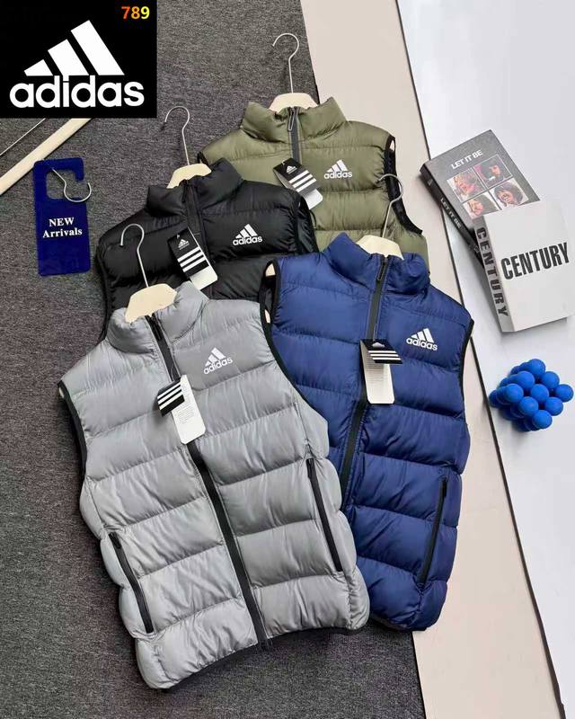 Adidas阿迪达斯经典款排骨羽绒棉马甲 质感拉满！阿迪达斯Adidas 百搭棉服马甲 一件马甲是秋冬穿搭层次感的神！！！ 秋冬天的轻户外穿搭来喽 颜值真的绝绝