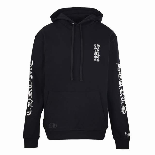 Chrome Hearts克罗心Ch 1988限定锡箔色印字连帽卫衣 400克奥代尔绒卫衣料，440克1*1配套高品潮牌罗纹，面料酵洗，胶浆印花，定制1：1鸡眼