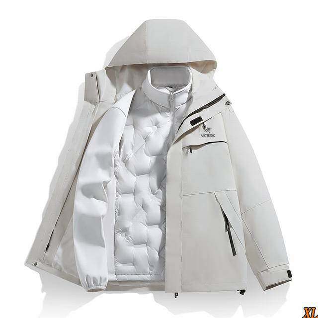 Arc’Teryx始祖鸟 独家实拍上新秋冬高品质户外加厚防风防水高品质冲锋衣保暖羽绒内胆羽绒服三合一外套，本季主打，货源充足，放心主推，高端品质，经典设计，做工