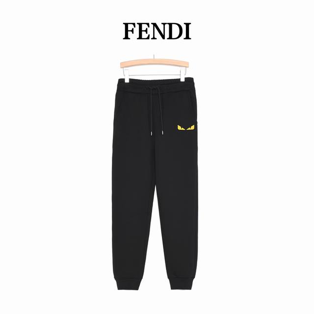 Fendi 芬迪 牙刷绣小怪兽加绒长裤 采用480G加绒纯棉毛圈面料，芬迪家今年顶级面料！拿到手第一触感真心被折服， 芬迪大厂订单专柜原版的面料特殊资源渠道拿回