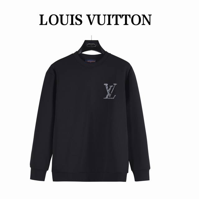 Louis Vuitton 路易威登 25Ss 印花Logo圆领太空棉卫衣 该卫衣每一处细节都透露出品牌的独特魅力，从提花棉质的细腻质地，到马衔扣图案的精致工艺