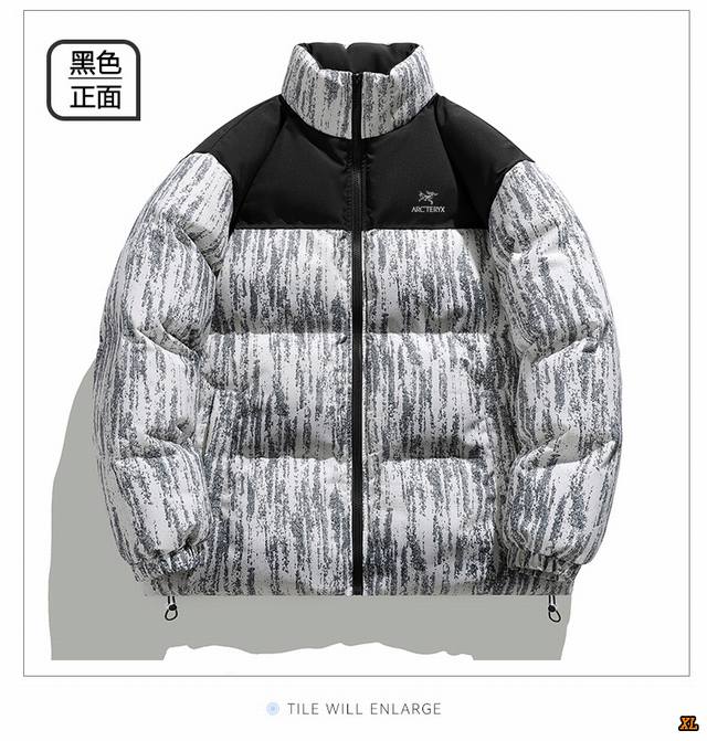Arc’Teryx始祖鸟 独家实拍上新冬季高品质情侣棉衣棉袄冬季潮流宽松拼接立领加厚外套保暖棉服外套，本季主打，货源充足，放心主推，高端品质，经典设计，做工出色