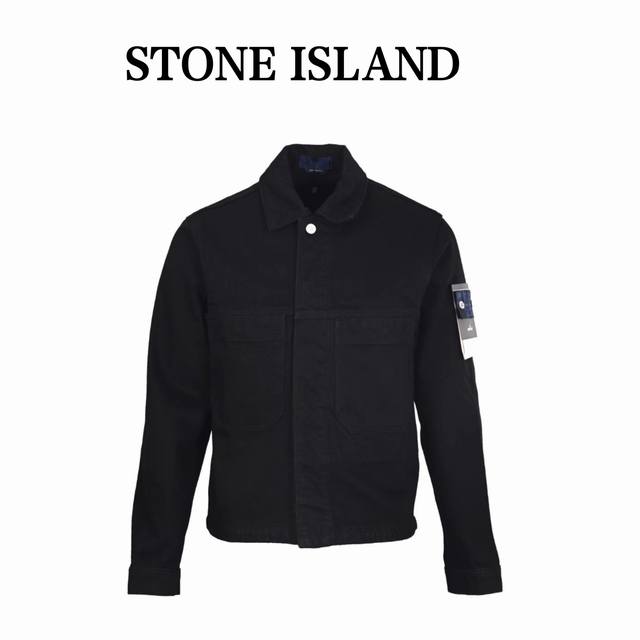 Stoneisland石头岛 袖章牛仔外套 定制臻品高密斜纹丹宁，采用进口机刺绣工艺，精度高，线条流畅而细腻，整件衣服采用中孝洗 ，通过特制溶液，去除污渍且轻微