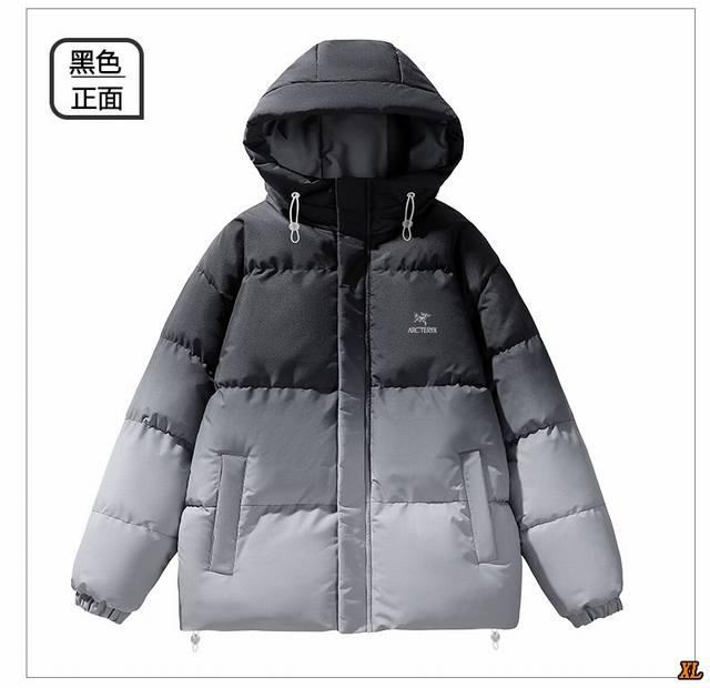 Arc’Teryx始祖鸟 独家实拍上新冬季高品质渐变色情侣连帽加绒加厚棉袄休闲宽松百搭冬季保暖连帽棉衣，本季主打，货源充足，放心主推，高端品质，经典设计，做工出