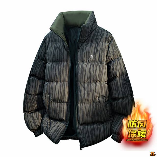骆驼Camel 独家实拍上新冬季高品质加厚面包服立领保暖时尚潮流抗寒跨境棉衣外套，本季主打，货源充足，放心主推，高端品质，经典设计，做工出色，经典百搭，上身效果