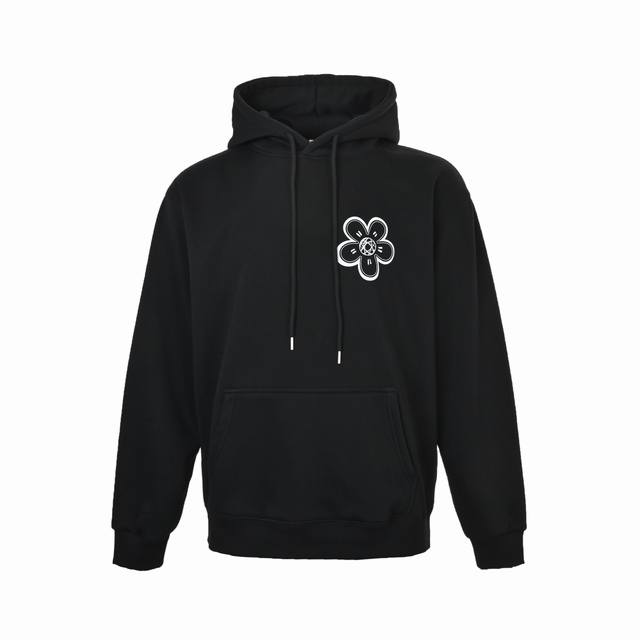 对 Kenzo 高田贤三 25Fw 花朵印花连帽卫衣 480G高级精梳棉面料 专柜领标 代购级白色厚板吊牌 原版吊粒 前后都是立体发泡印花 层次感很强 男女同款