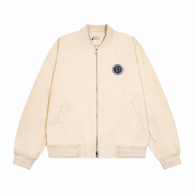 K378# 迪奥 Christian Dior 24Fw Cd 1947徽标牙刷绣重工刺绣棒球服夹克外套 正确版本 面料采用定制特厚斜纹全棉布 内里定制苏美绸
