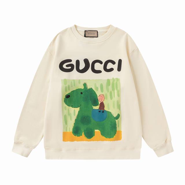 款号：735， Gucci新品！秋冬系列高克重卫衣 选用客供定制针织100%纯棉面打造,面料手感细腻，厚实有质感的纯棉布 高密度的机织工艺，如棉絮般柔紧致舒适