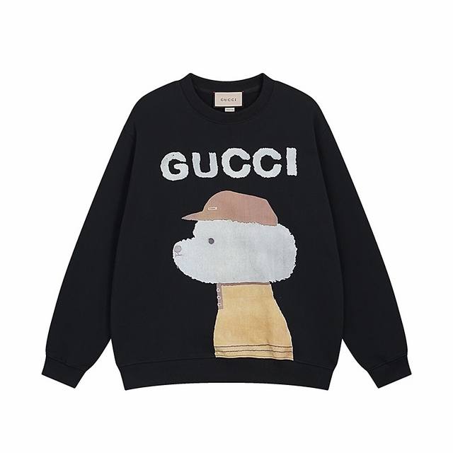 款号：714， Gucci新品！ 秋冬系列高克重卫衣 选用客供定制针织100%纯棉面打造,面料手感细腻，厚实有质感的纯棉布 高密度的机织工艺，如棉絮般柔紧致舒适