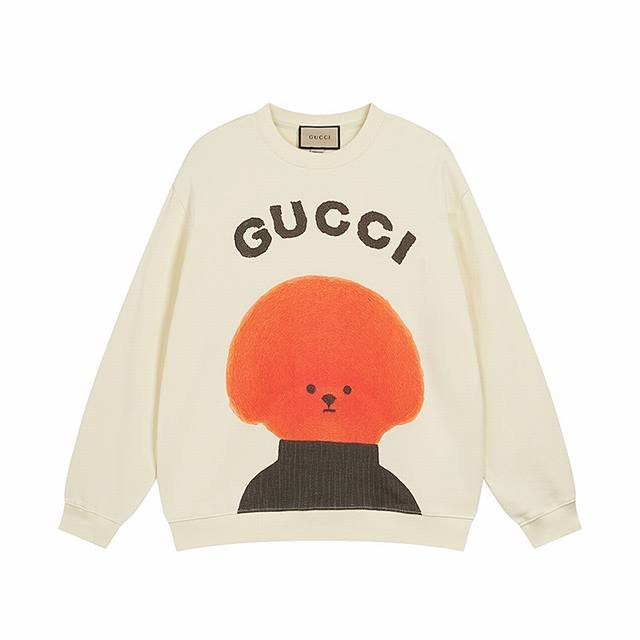 款号：713， Gucci新品！2025秋冬系列高克重卫衣 选用客供定制针织100%纯棉面打造,面料手感细腻，厚实有质感的纯棉布 高密度的机织工艺，如棉絮般柔紧