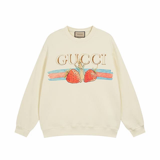 款号：701， Gucci新品！2025秋冬系列高克重卫衣 选用客供定制针织100%纯棉面打造,面料手感细腻，厚实有质感的纯棉布 高密度的机织工艺，如棉絮般柔紧