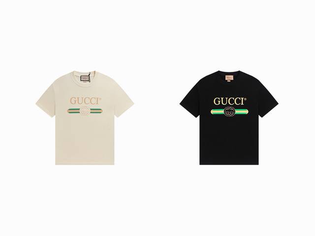 款号 ：836， Gucci新品！早春系列高克重短袖 选用客供定制针织100%纯棉面打造,面料手感细腻，厚实有质感的纯棉布 高密度的机织工艺，如棉絮般柔紧致舒适