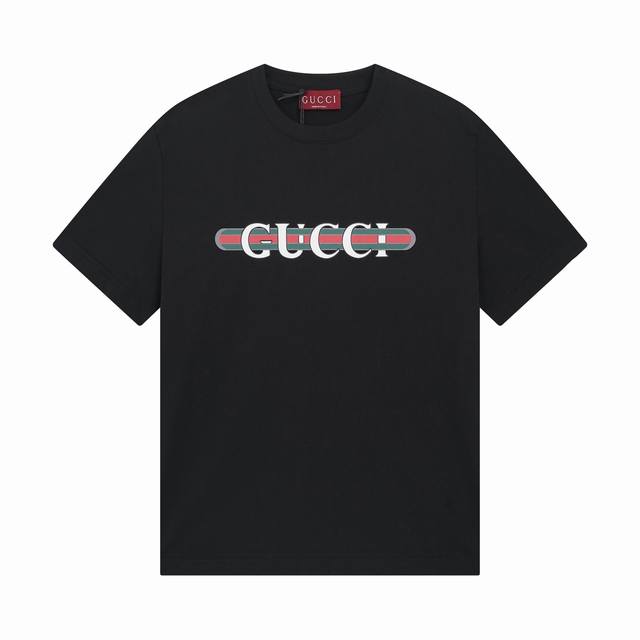 款号 ：328， Gucci新品！早春系列高克重短袖 选用客供定制针织100%纯棉面打造,面料手感细腻，厚实有质感的纯棉布 高密度的机织工艺，如棉絮般柔紧致舒适