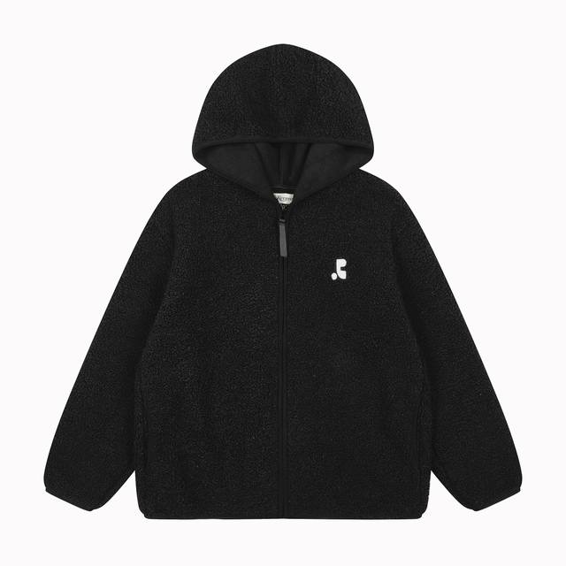 Rest&Recreation韩国小众经典刺绣Logo慵懒风羊羔绒连帽拉链外套 宽松休闲百搭 独家最高品质 模特图已保护 款号：5520 p价：p 尺码：S M