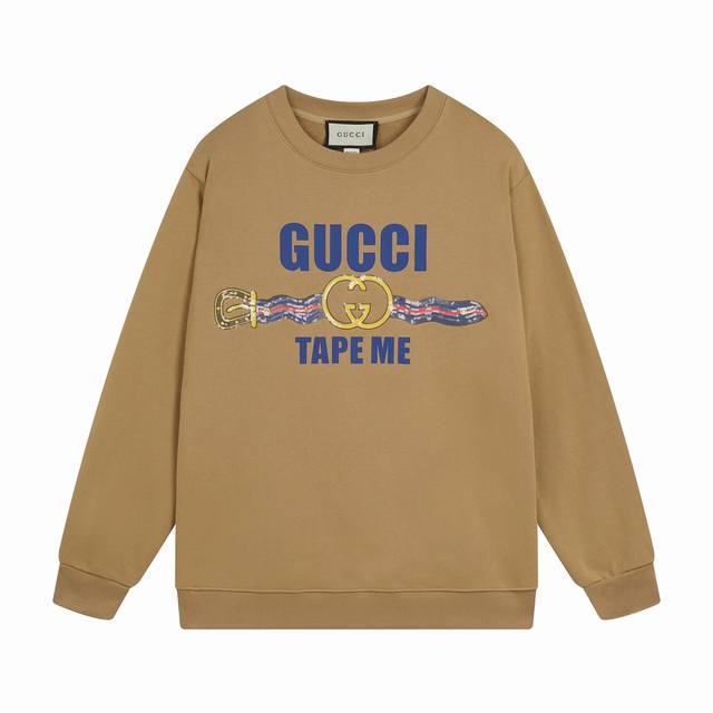 细节图 顶级版本.官网品质 #Gucci古驰##腰带印花##亮片#Gucci25最新腰带印花Logo亮片刺绣款，官方原版,定制32支双纱纯棉大卫衣面料，克重46