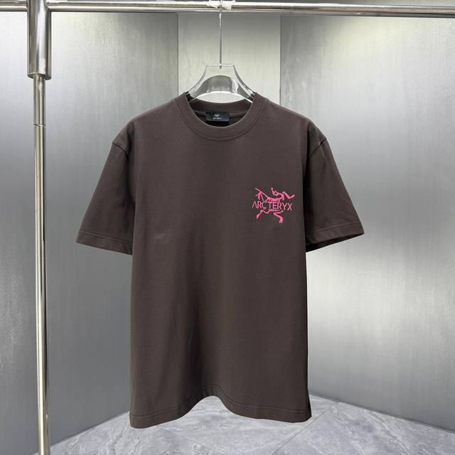 Arc* 鸟牌* 2026春夏新款短袖T恤 定制纯棉字母Logo 印花 颜色：黑色 白色 巧色 深红 码数：S M L Xl Xxl