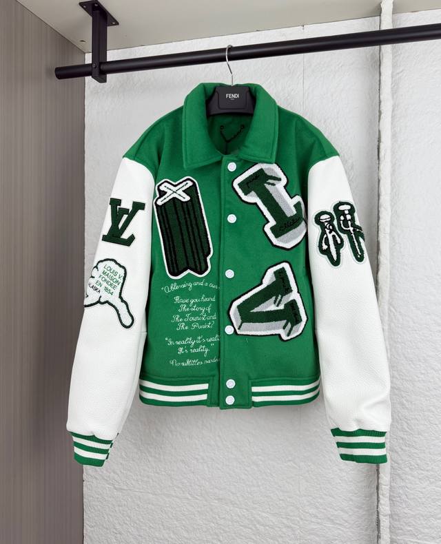 LV路易绿野仙踪棒球服外套 46 48 50 52