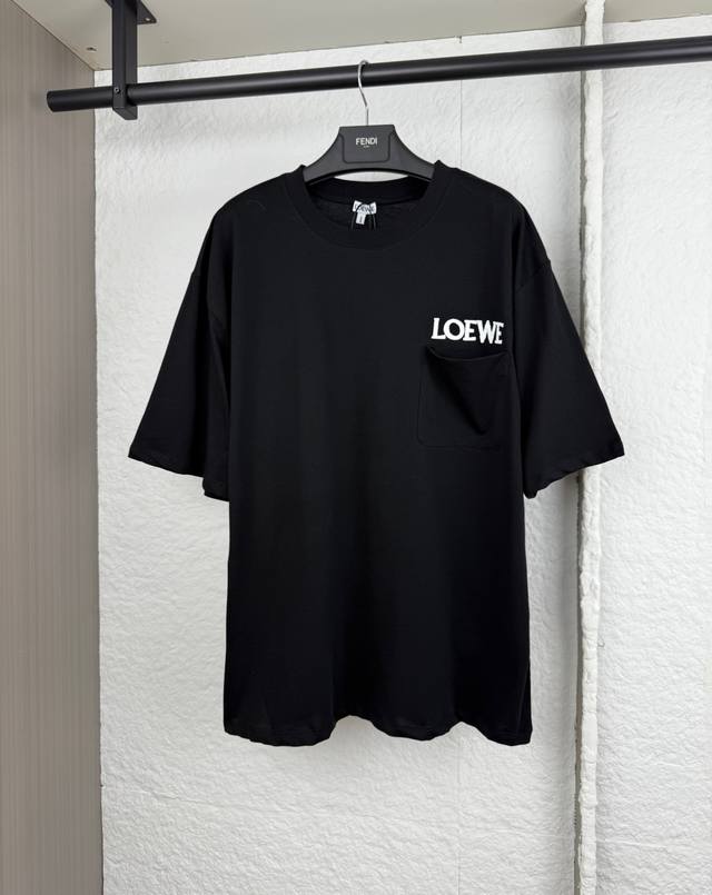 Loewe罗意威字母绣花口袋T恤短袖 S M L Xl