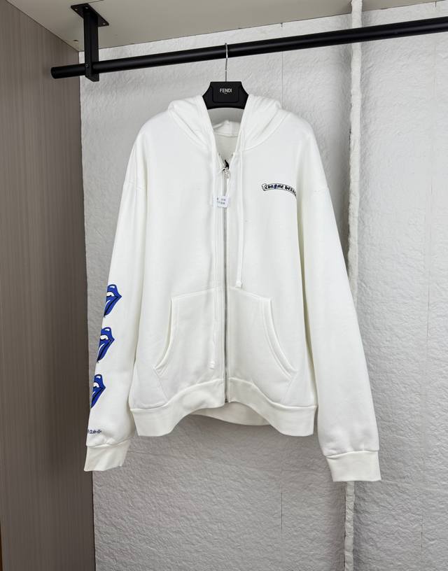 Chrome Hearts克罗心梵文印花拉链连帽卫衣 S M L Xl