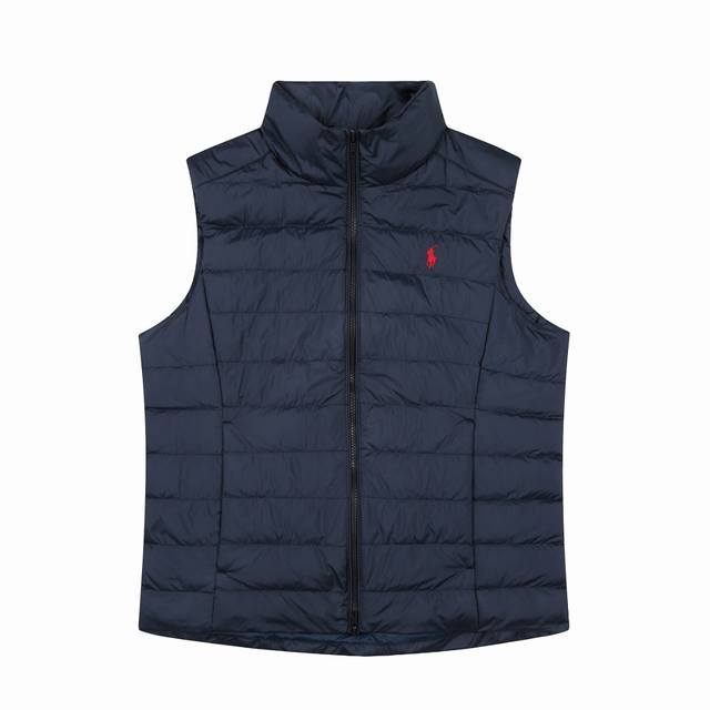 顶级品质 款号：9001# 拉夫劳伦Ralph Lauren冬季基础经典纯色刺绣女神羽绒马甲 拉夫劳伦Ralph Lauren美式复古学院风冬季基础女神款羽绒马