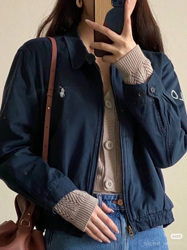 顶级品质 款号：8101# 全年不下架 拉夫劳伦 Ralph Lauren老干部小马刺绣袖标polo夹克外套 拉夫劳伦Ralph Lauren经典基础美式复古老