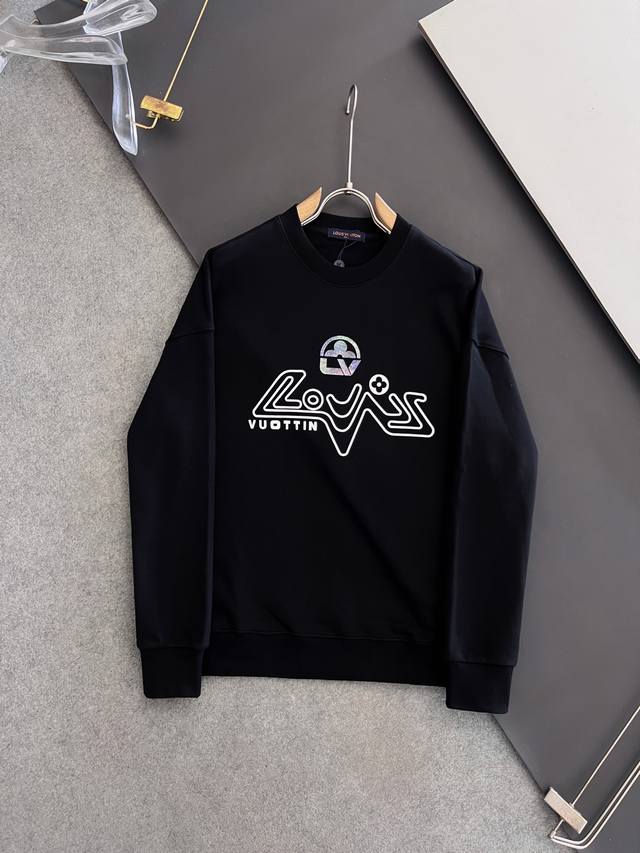 Louis Vuitton Lv 路易威登 秋冬男女同款情侣款最新的贸易订单长袖卫衣，全品相！！网红款！工艺采用图案Logo压胶印花工艺设计！上身舒适透气，不僵