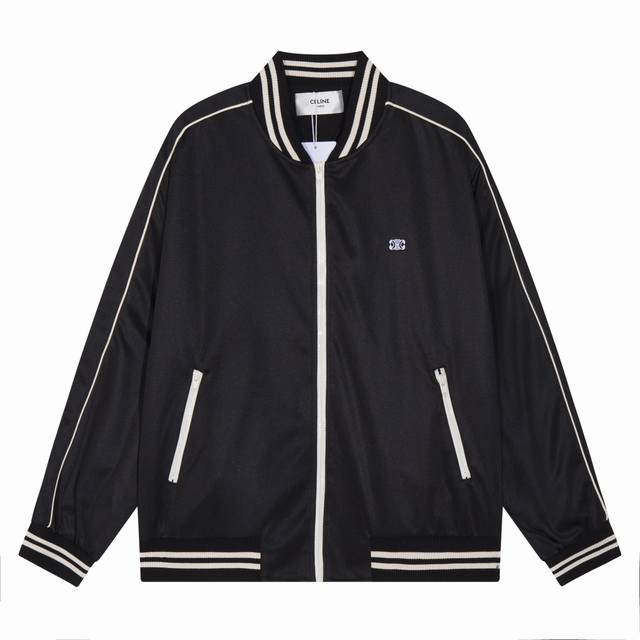 新款 Celine 23Fw最新款运动套装，Zp27310 面料采用的Celine专用科技混纺面料，拼子母带，定做的高品质丝光棉螺纹，原版开模主麦洗水麦一模一样