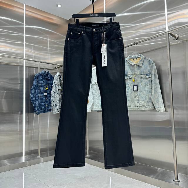 purple Brand 街头潮流风格微喇叭弹力牛仔裤 颜色 黑色 码数 30 32 34 36 38