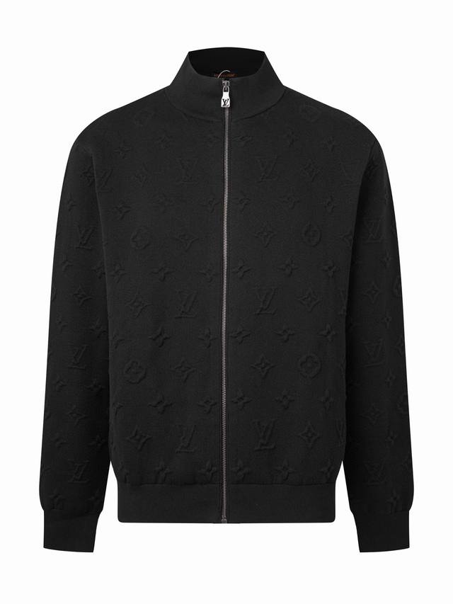 只做精品柜子出入无压力 Zp版本 -Louis Vuitton官网经典款 浮标立体压花羊毛混纺针织加厚立领外套 男女同款 -采用Zp定制定染羊绒毛线98%羊绒成