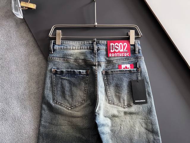 D2*、2818重工水洗休闲牛仔裤，进口原版水洗弹力面料，舒适有弹性，独特设计，版型超正，舒适透气，档次极高，专柜品质，上身帅气十足，码数：29-40