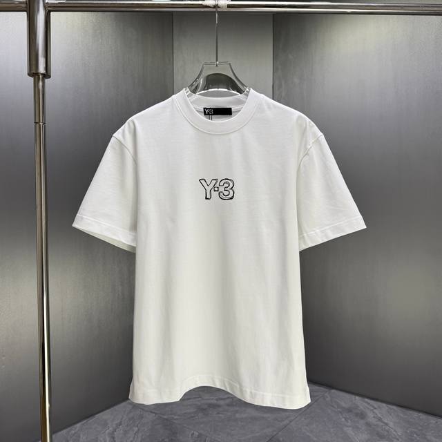 Y3* 山本耀司* 2026春夏新款短袖T恤 定制纯棉字母Logo 印花 颜色：黑色 白色 巧色 码数：S M L Xl Xxl