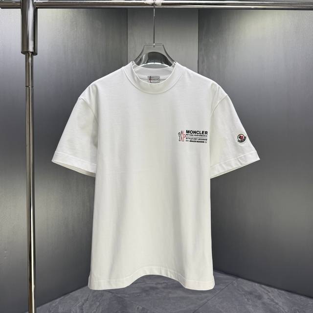 Moncl* 蒙口* 2026春夏新款短袖T恤 定制纯棉字母Logo 印花 颜色：黑色 白色 深蓝 巧色 码数：S M L Xl Xxl
