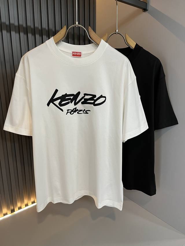 Kenz*高田虎头 2025春夏新品男女同款短袖T恤，传承经典著作改良后的新品更加的具有立体感官，胸前字母Logo图案烫画设计！代表着虎虎生威，富富有余！虎年必