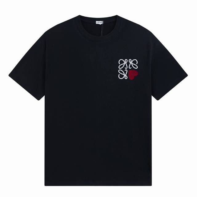 特价 L1 Xl4 Xxl4 特一件 商品售出 不 不退不换 没有质量问题！ 高品质 Loew 罗意威情人节限定 刺绣 T恤，质棉质平纹针织圆领 T 恤，正面
