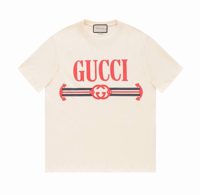 特价Xs11 S8 M1 9 特一件 商品售出 不 不退不换 没有质量问题！ Gucci 古驰限定 Gu 互扣式双Glogo 印花短袖T恤配套螺纹男女同款，官网