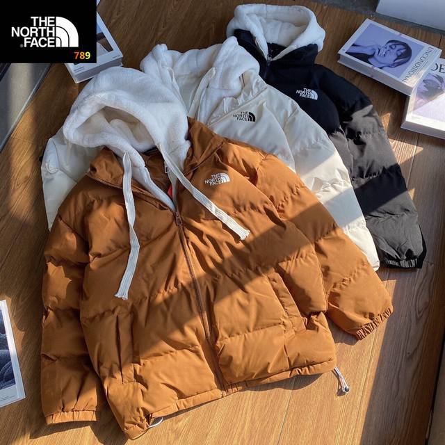 The North Face北面三色连帽羊羔绒假两件加厚棉服棉衣面包服爆款重磅上新 经典大方百搭，版型宽松，超级耐看超级厚实的炸街棉服，抗风保暖又好看，三色都超